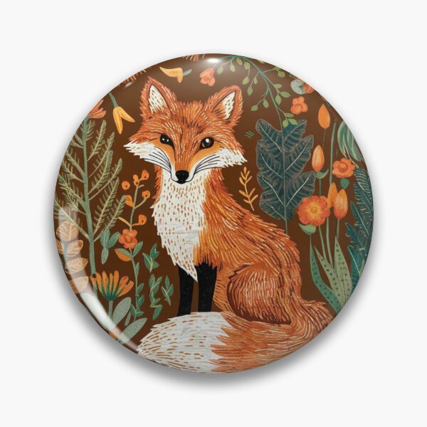 Item preview, Fox Portrait. woodland fox, fantasy fox, whimsical fox designed and sold by FoxVibes.
