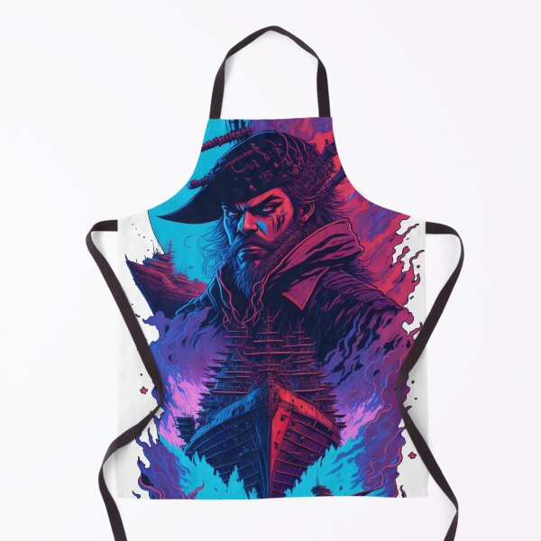 Item preview, Red & Blue Cyberpunk Pirate designed and sold by TondoMeander.