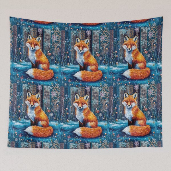Artikelvorschau, Fuchs-Porträt. Waldfuchs, Fantasiefuchs, wunderlicher Fuchs entworfen und verkauft von FoxVibes.