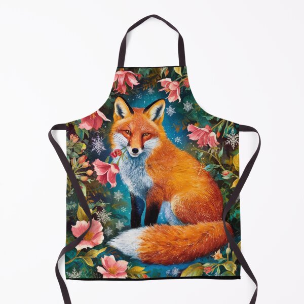 Item preview, Fox Portrait. woodland fox, fantasy fox, whimsical fox designed and sold by FoxVibes.
