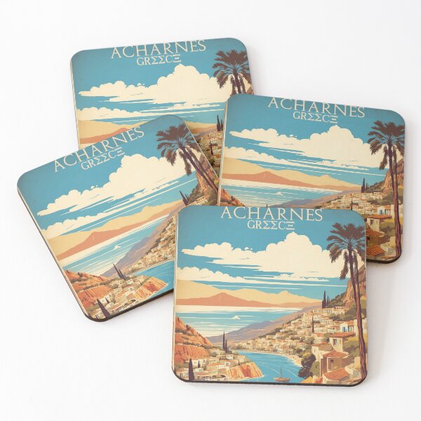 Item preview, Acharnes Greece Vintage Travel Tourism  designed and sold by TravelersGems.
