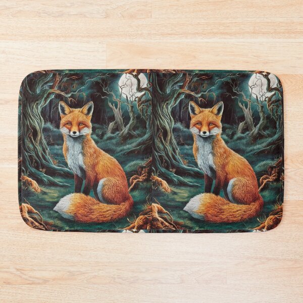 Item preview, Fox Portrait. woodland fox, fantasy fox, whimsical fox designed and sold by FoxVibes.