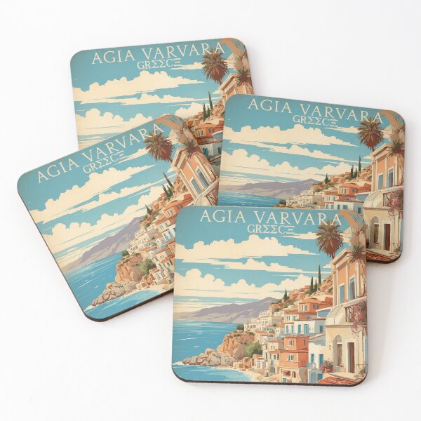 Item preview, Agia Varvara Greece Vintage Travel Tourism  designed and sold by TravelersGems.