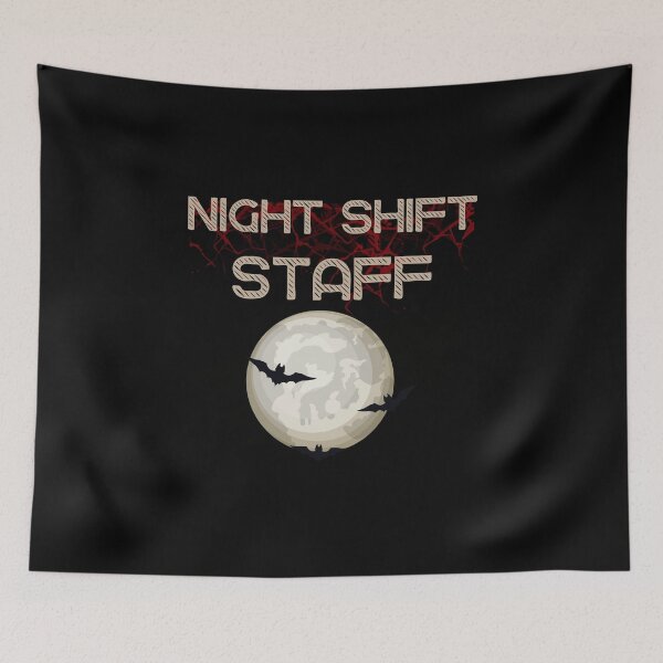 Item preview, Night shift Staff horror zombie bat People  Life men Women This is Fine T-Shirt designed and sold by SOPIZiLA.