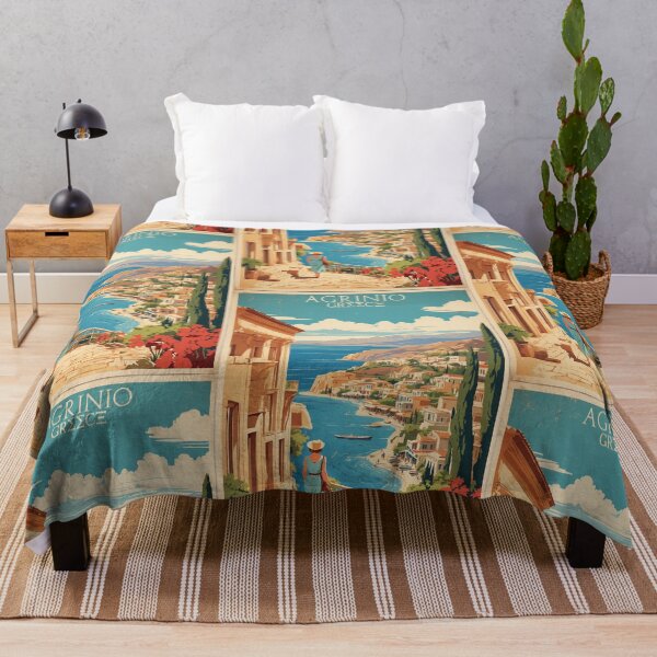 Item preview, Agrinio Greece Vintage Travel Tourism designed and sold by TravelersGems.