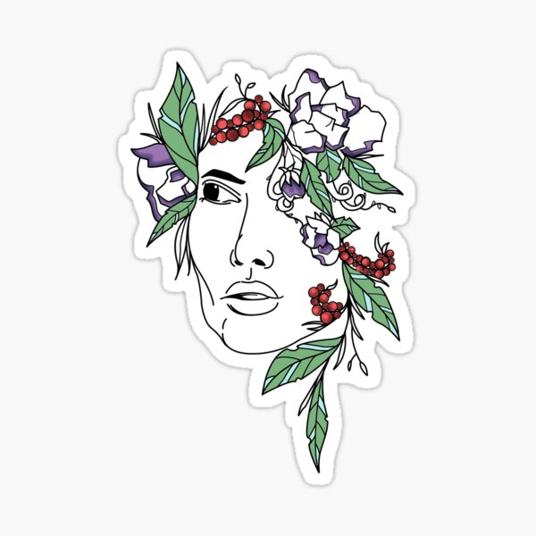 Flower me (in colour) Sticker