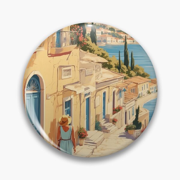 Item preview, Aigio Greece Vintage Travel Tourism designed and sold by TravelersGems.