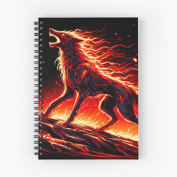 Item preview, Lava Fire Wolf, Ai Generated Art  designed and sold by ACC .