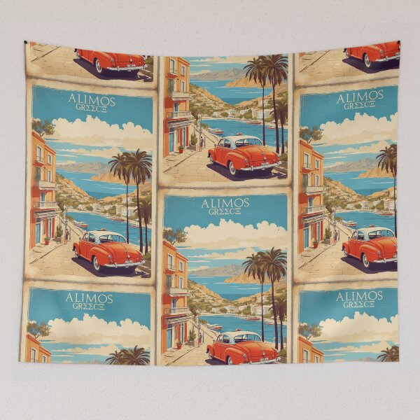 Item preview, Alimos Greece Vintage Travel Tourism  designed and sold by TravelersGems.