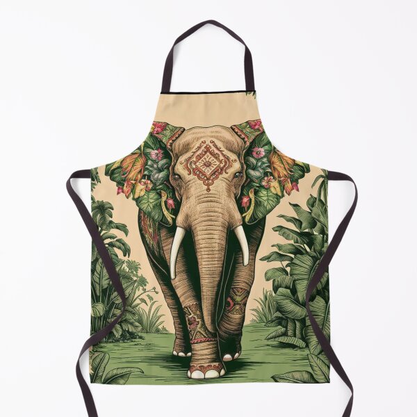 Item preview, Elephant Portrait. abstract elephant, vintage elephant, wild elephant designed and sold by ElephantVibes.