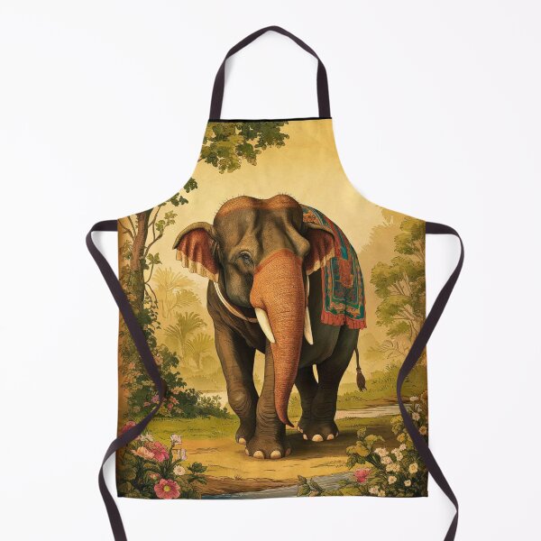 Item preview, Elephant Portrait. abstract elephant, vintage elephant, wild elephant designed and sold by ElephantVibes.
