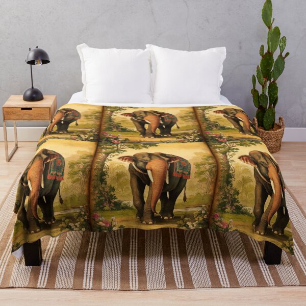 Item preview, Elephant Portrait. abstract elephant, vintage elephant, wild elephant designed and sold by ElephantVibes.