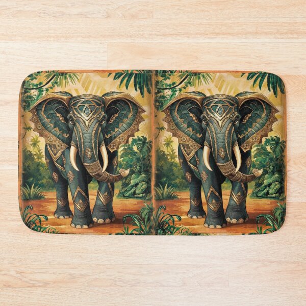 Item preview, Elephant Portrait. abstract elephant, vintage elephant, wild elephant designed and sold by ElephantVibes.