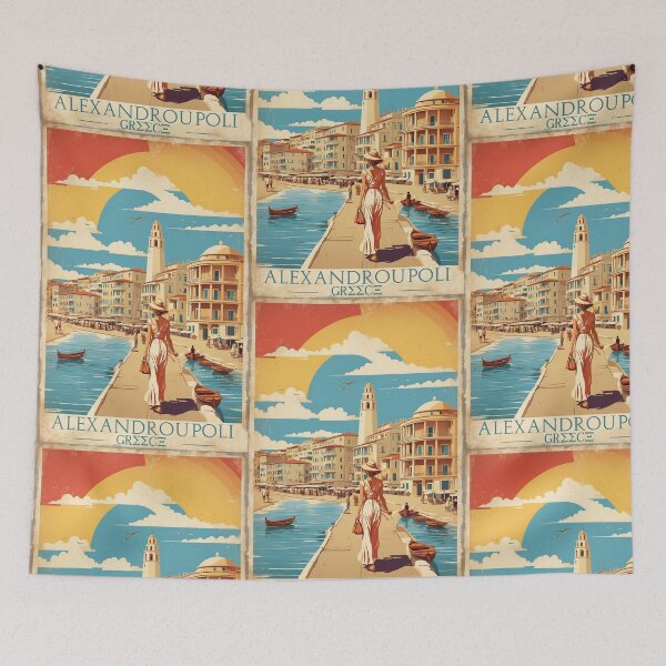 Item preview, Alexandroupoli Greece Vintage Travel Tourism  designed and sold by TravelersGems.