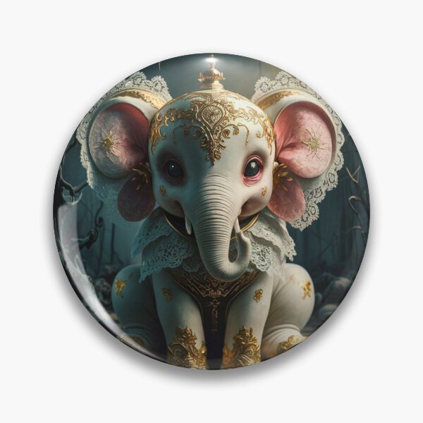 Item preview, Elephant Portrait. abstract elephant, vintage elephant, wild elephant designed and sold by ElephantVibes.