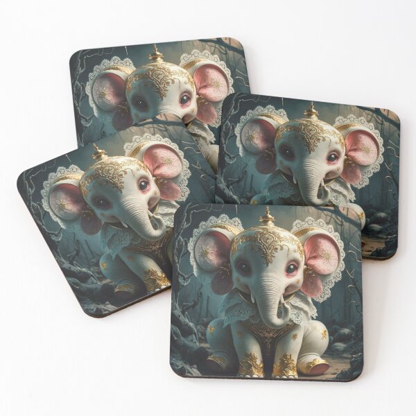 Item preview, Elephant Portrait. abstract elephant, vintage elephant, wild elephant designed and sold by ElephantVibes.