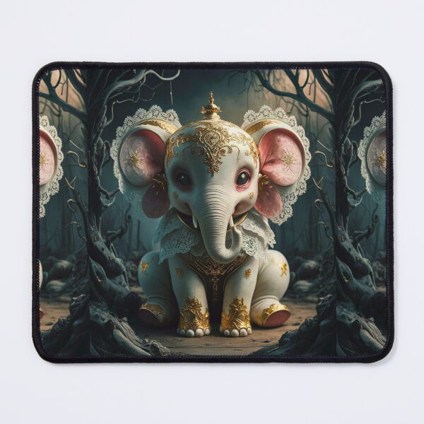 Item preview, Elephant Portrait. abstract elephant, vintage elephant, wild elephant designed and sold by ElephantVibes.