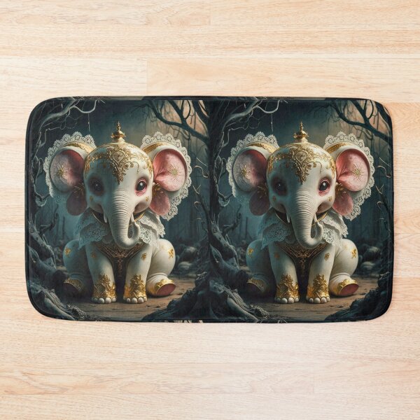 Item preview, Elephant Portrait. abstract elephant, vintage elephant, wild elephant designed and sold by ElephantVibes.