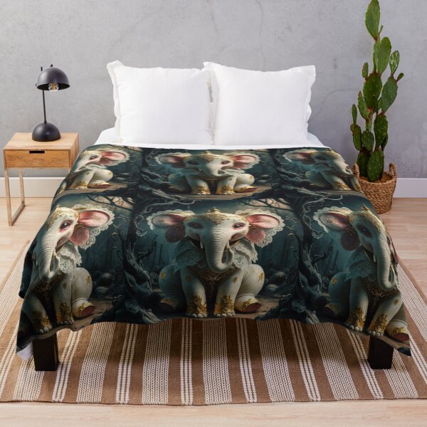 Item preview, Elephant Portrait. abstract elephant, vintage elephant, wild elephant designed and sold by ElephantVibes.
