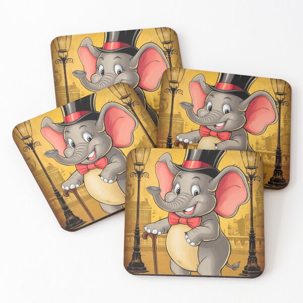 Item preview, Elephant Portrait. abstract elephant, vintage elephant, elephant character designed and sold by ElephantVibes.