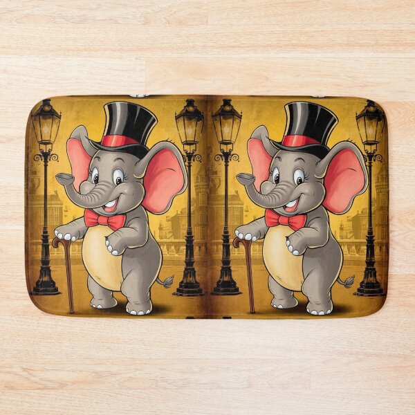 Item preview, Elephant Portrait. abstract elephant, vintage elephant, elephant character designed and sold by ElephantVibes.