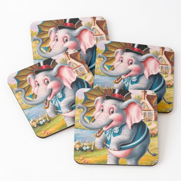 Item preview, Elephant Portrait. abstract elephant, vintage elephant, elephant character designed and sold by ElephantVibes.