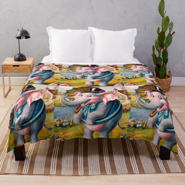 Item preview, Elephant Portrait. abstract elephant, vintage elephant, elephant character designed and sold by ElephantVibes.