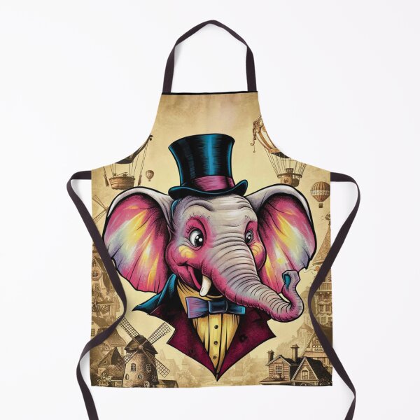 Item preview, Elephant Portrait. abstract elephant, vintage elephant, elephant character designed and sold by ElephantVibes.
