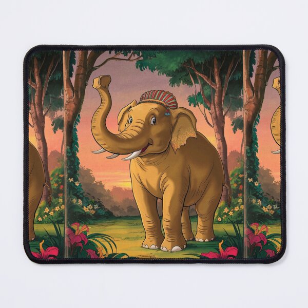 Item preview, Elephant Portrait. abstract elephant, vintage elephant, wild elephant designed and sold by ElephantVibes.