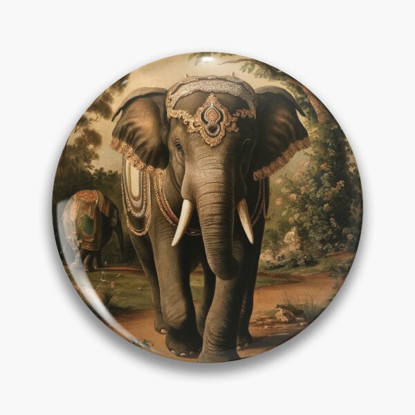Item preview, Elephant Portrait. abstract elephant, vintage elephant, wild elephant designed and sold by ElephantVibes.