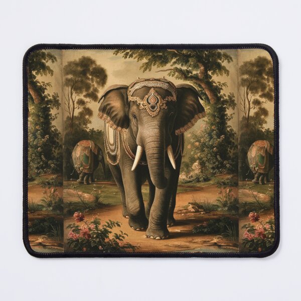 Item preview, Elephant Portrait. abstract elephant, vintage elephant, wild elephant designed and sold by ElephantVibes.