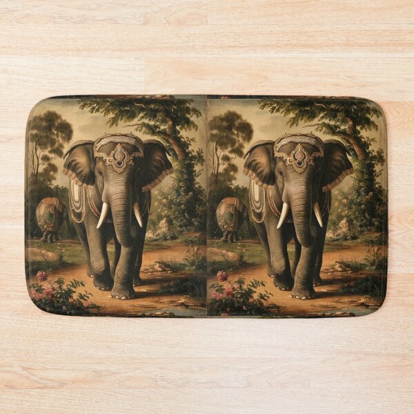 Item preview, Elephant Portrait. abstract elephant, vintage elephant, wild elephant designed and sold by ElephantVibes.