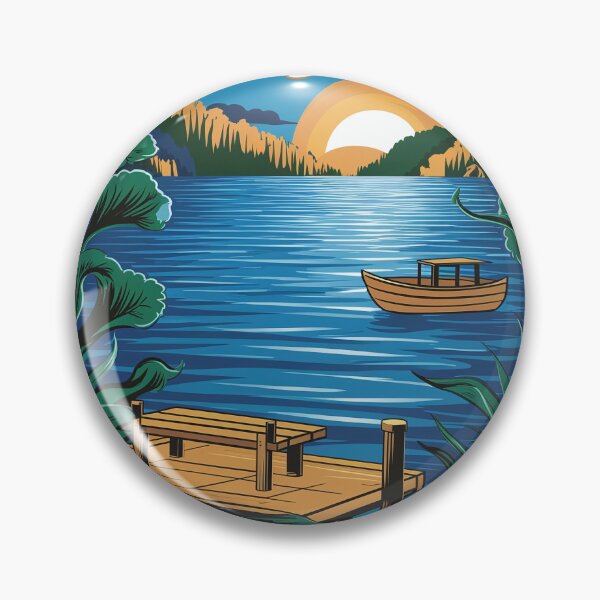 Item preview, Reflective Waters of Tillery Lake North Carolina Landscape designed and sold by Taans-Creation.