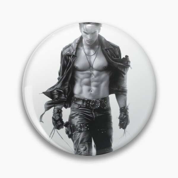 Item preview, Vagrant biker in leather jacket designed and sold by Kynaios.