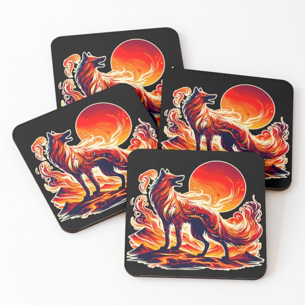 Item preview, Lava Fire Wolf, Ai Generated Art  designed and sold by ACC .