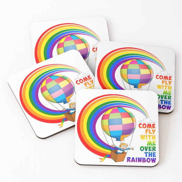Item preview, Come fly with me over the rainbow designed and sold by Stef Ringoot, cartoons and illustrations.