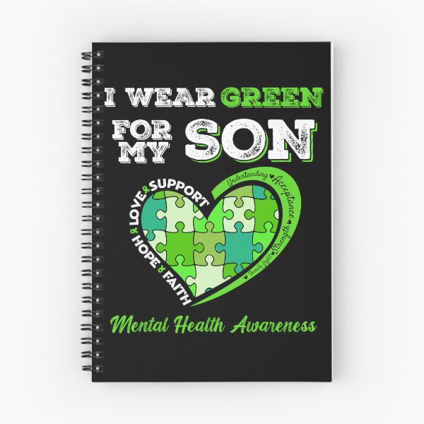 Item preview, I Wear Green For My Son Mental Health Awareness Mom Dad designed and sold by donvector.