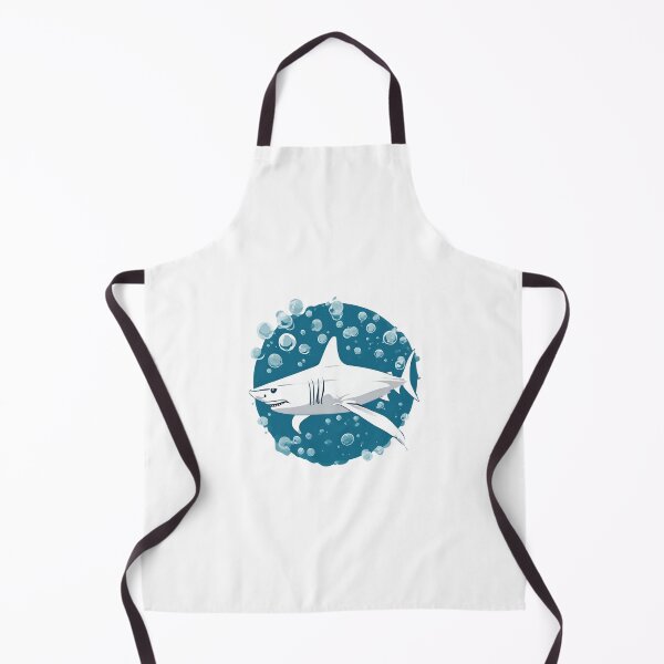 Item preview, minimalist white shark designed and sold by Yeyishop.
