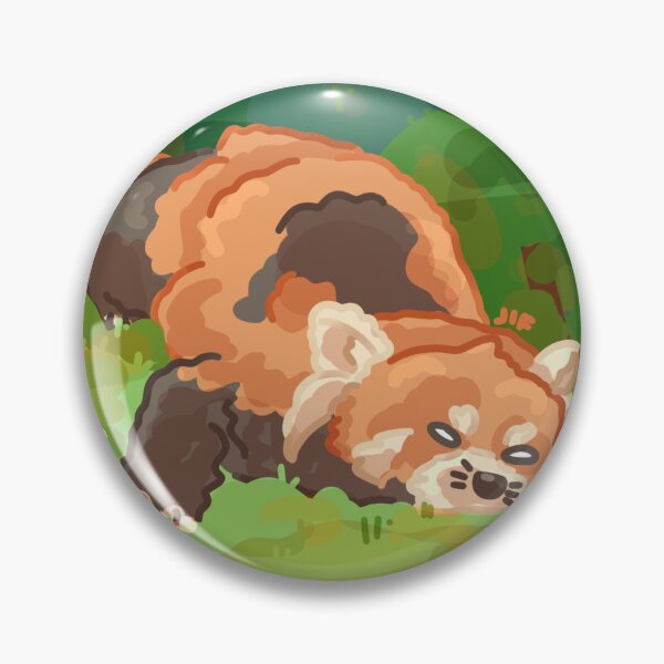 Item preview, #068 Sleepy Red Panda designed and sold by Jasmine Froley.