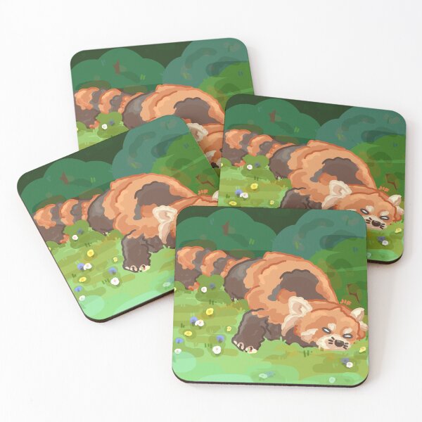 Item preview, #068 Sleepy Red Panda designed and sold by Jasmine Froley.
