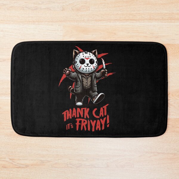 Item preview, Thank Cat It's Friyay! designed and sold by Ikibrai.