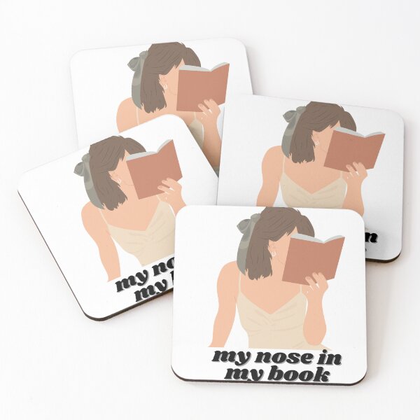 Item preview, my nose in my book designed and sold by ChiWellness Shop.