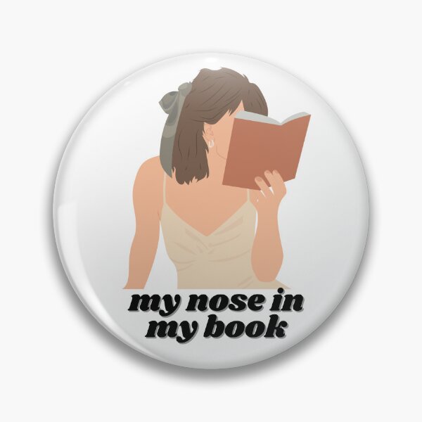 Item preview, my nose in my book designed and sold by ChiWellness Shop.