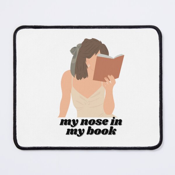 Item preview, my nose in my book designed and sold by ChiWellness Shop.