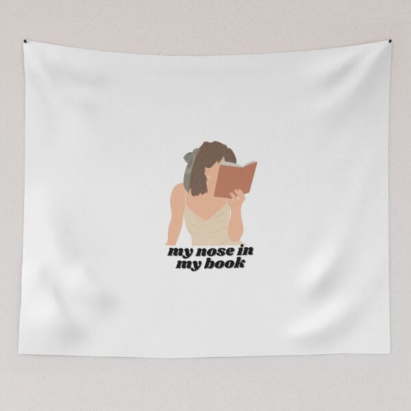 Item preview, my nose in my book designed and sold by ChiWellness Shop.