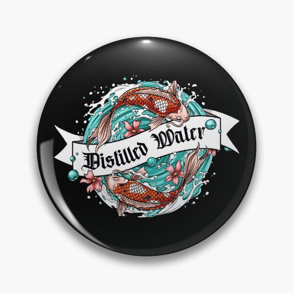 Item preview, Distilled Water - Koi Design - Tattoo Wash Bottle Sticker designed and sold by VladikArtwork.