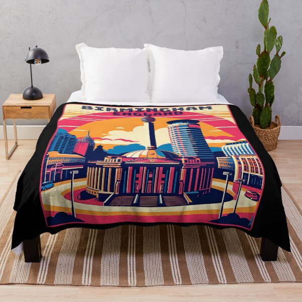 Item preview, Vintage retro Birmingham england Landmarks Skyline. designed and sold by Unitepeople.