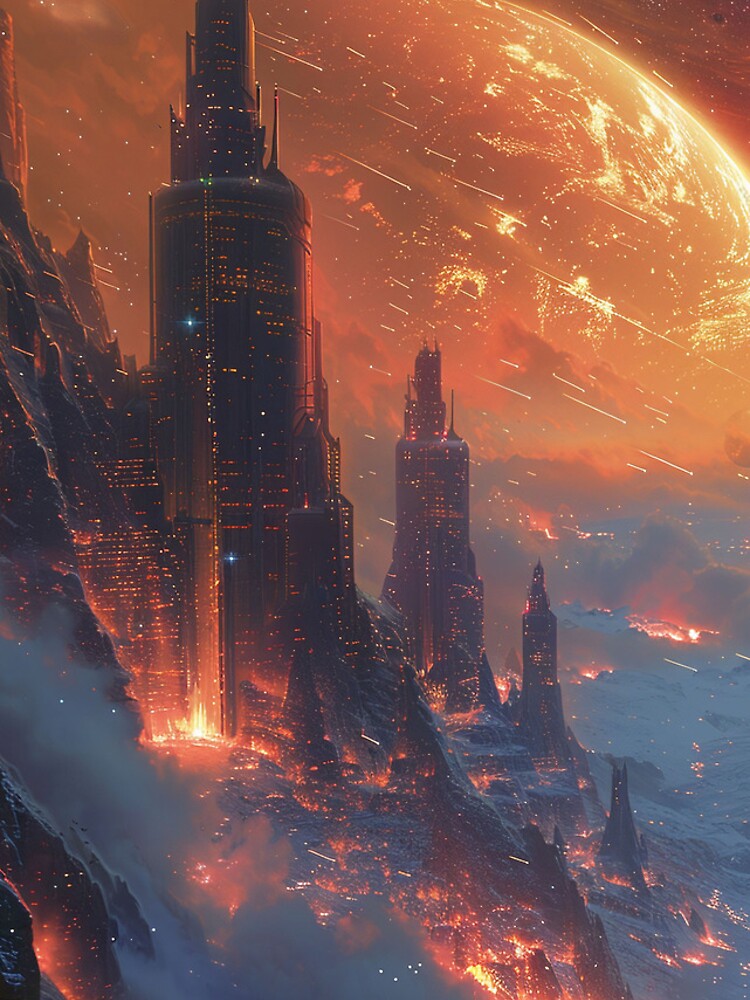 Aperçu 5 sur 5. Coque iPhone avec l'œuvre Apocalyptic Haven in Cosmos créée et vendue par ArmorShell.