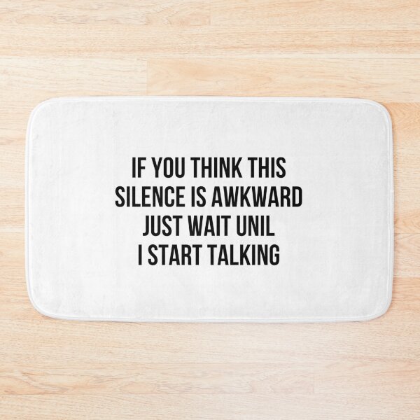 Item preview, Awkward Silence Introvert Funny Saying designed and sold by artzaka.