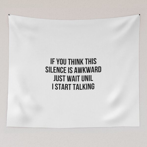 Item preview, Awkward Silence Introvert Funny Saying designed and sold by artzaka.